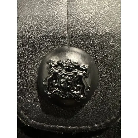 Mackage Black Wool Blend Funnel Neck Peacoat Minimalist Quiet Luxury Medium - Picture 13 of 16